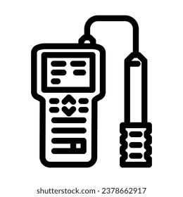 water quality testing hydrogeologist line icon vector. water quality testing hydrogeologist sign. isolated contour symbol black illustration