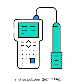 water quality testing hydrogeologist line icon vector. water quality testing hydrogeologist sign. isolated symbol illustration