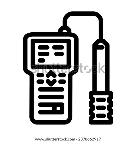 water quality testing hydrogeologist line icon vector. water quality testing hydrogeologist sign. isolated contour symbol black illustration