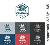 Water Rafting Logo for Adventure Tour Companies and Outdoor Enthusiasts