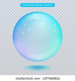 Water rain drop isolated on transparent background. Vector clear dew, water bubble or glass surface ball for your design. Vector ilustration. Eps10