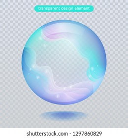 Water rain drop isolated on transparent background. Vector clear dew, water bubble or glass surface ball for your design. Vector ilustration. Eps10