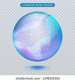 Water rain drop isolated on transparent background. Vector clear dew, water bubble or glass surface ball for your design. Vector ilustration. Eps10