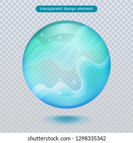 Water rain drop isolated on transparent background. Vector clear dew, water bubble or glass surface ball for your design. Vector ilustration. Eps10