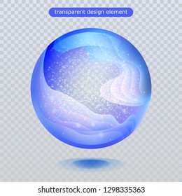Water rain drop isolated on transparent background. Vector clear dew, water bubble or glass surface ball for your design. Vector ilustration. Eps10