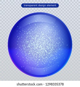 Water rain drop isolated on transparent background. Vector clear dew, water bubble or glass surface ball for your design. Vector ilustration. Eps10