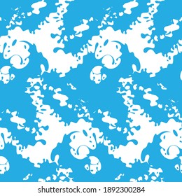 Water. Rain. Drops. Seamless pattern. Vector image.