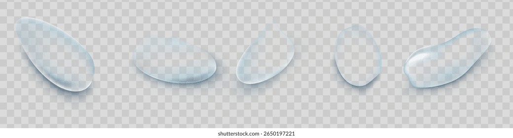Gotas de água ou chuveiro de vapor isolado em fundo transparente. Gotículas puras realistas condensadas. Vetor limpar bolhas de água de vapor na superfície de vidro da janela para o seu projeto.