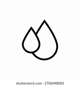water rain icon sign vector