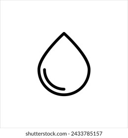 Water, rain icon, suitable for design element with simple outline  icon style has EPS file