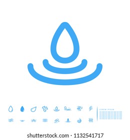 water raindrop icon