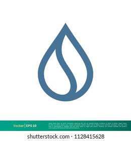 Water, Raindrop Icon Vector Logo Template Illustration Design. Vector EPS 10.