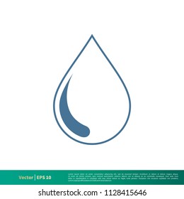 Water, Raindrop Icon Vector Logo Template Illustration Design. Vector EPS 10.