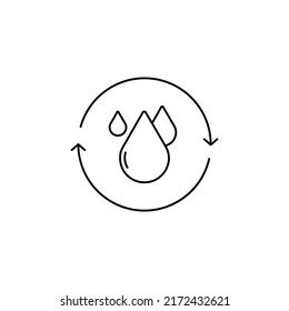 water recycle icon perfect for your app, web or additional projects