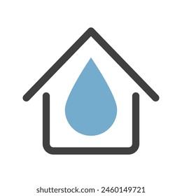 water recycling icon on white background