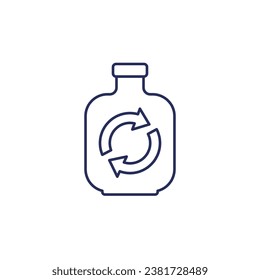 Symbol der Wasserauffülllinie auf Weiß