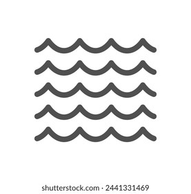 Water related icon outline and linear vector.
