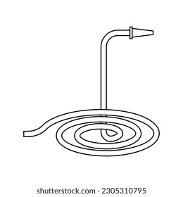 Water related icon vector. Water line illustration. Water hippo symbol or logo.