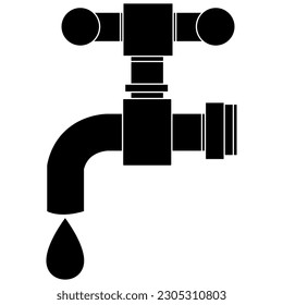 Water related icon vector. Water line illustration. Water hippo symbol or logo.