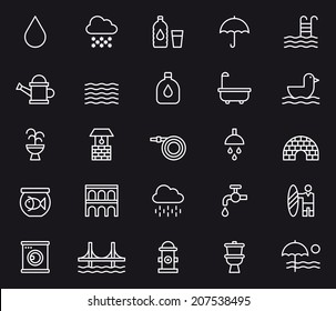 Water related icons svg