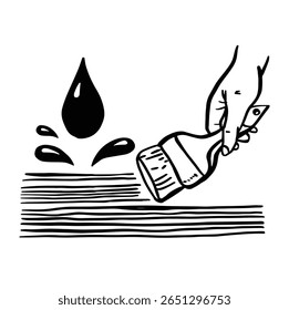 water repellent coating monochrome simple vector