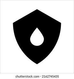 Water repellent surface line icon. Waterproof symbol concept. Vector illustration on white background.