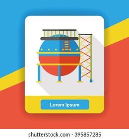 water reservoir flat icon