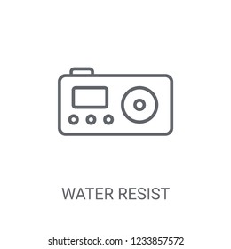 Water Resist Camera icon. Trendy Water Resist Camera logo concept on white background from Nautical collection. Suitable for use on web apps, mobile apps and print media.