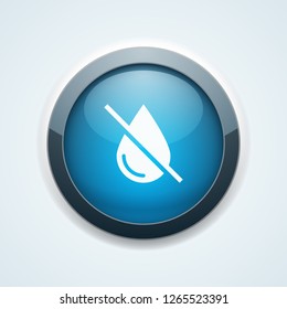 Water resist Waterproof sign button illustration