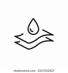 water resistant icon sign vector