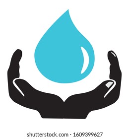Water resistant and proof logo.  icon vector 