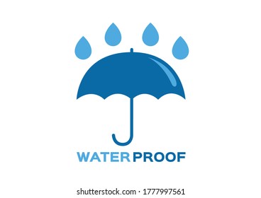 Icono de logotipo resistente al agua