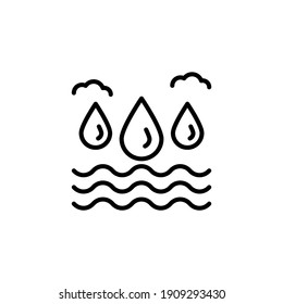 Icono de Recursos de agua en vector. Logotipo