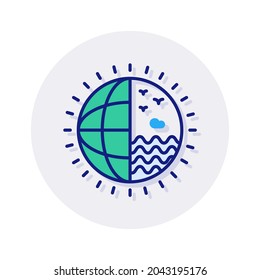 Water Resources icon in vector. Logotype