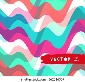 Water retro color seamless pattern 