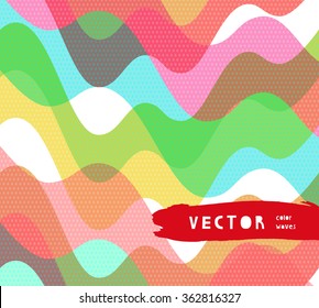 Water retro color seamless pattern 