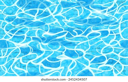 Water ripple background seamless pattern