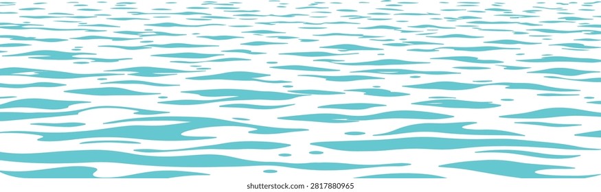 Water ripple surface texture pattern vector illustration blue sea ocean liquid wave reflection background graphic design element layout isolated on white background, water, wave, sea, ocean, ripple, surface, pattern, texture