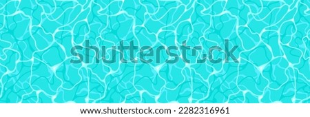 Water ripple top view textured seamless pattern design. Sun light reflection top view swimming pool, ocean, and sea background Foto stock © 