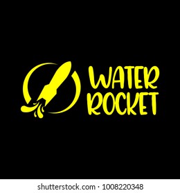 Water Rocket Vector Template Design