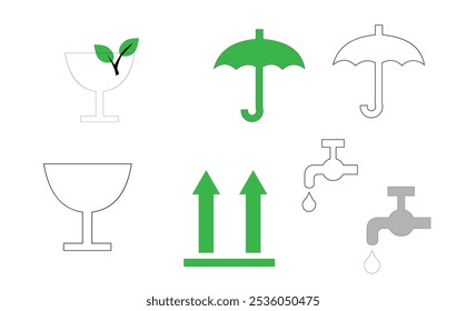 Segurança da água com o guarda-chuva da tubulação
