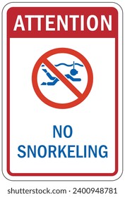 Water safety sign and labels