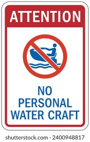 Water safety sign and labels