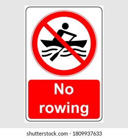 No personal watercraft safety sign 