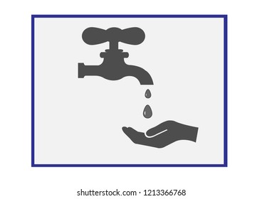 water saving, dripping faucet. world Water Day