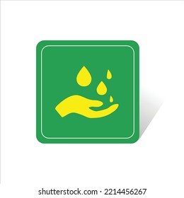 water saving sign, can be used for icon