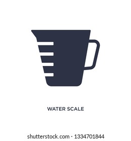 water scale icon. Simple element illustration from measurement concept. water scale editable symbol design on white background. Can be use for web and mobile.