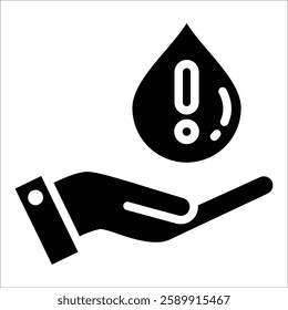 Water Scarcity Icon Element For Design