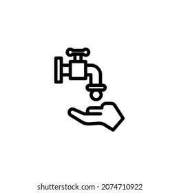 Water Scarcity Icon Illustration Vector Graphic