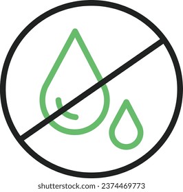 Water Scarcity icon vector image. Suitable for mobile application web application and print media.